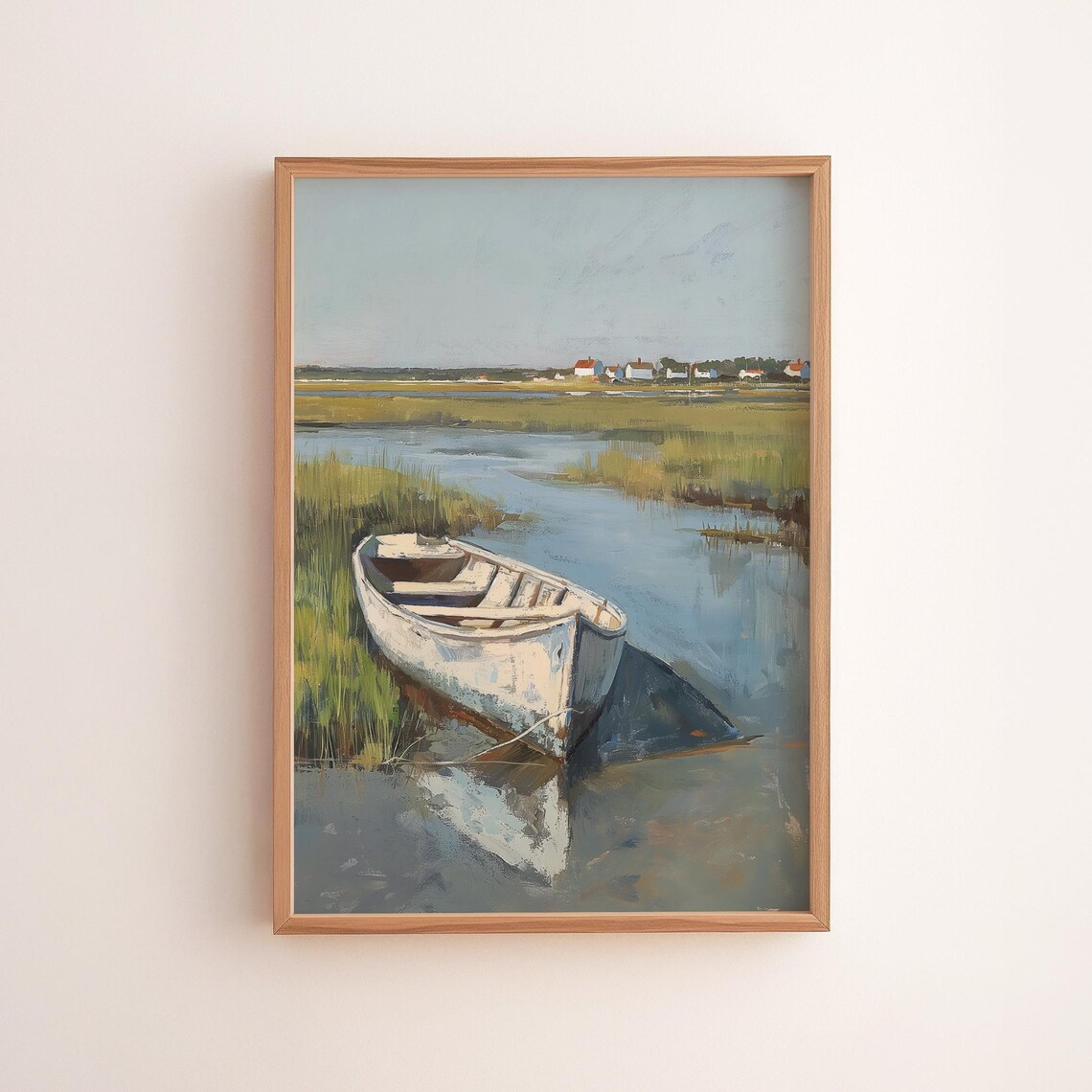 Marsh Landscape Print, Coastal Cottage Decor