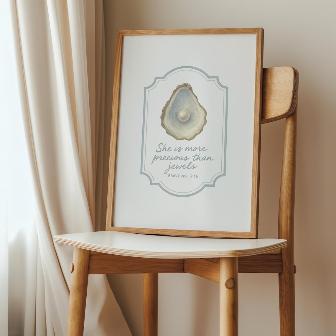 Precious Than Jewels Bible Verse Art Print