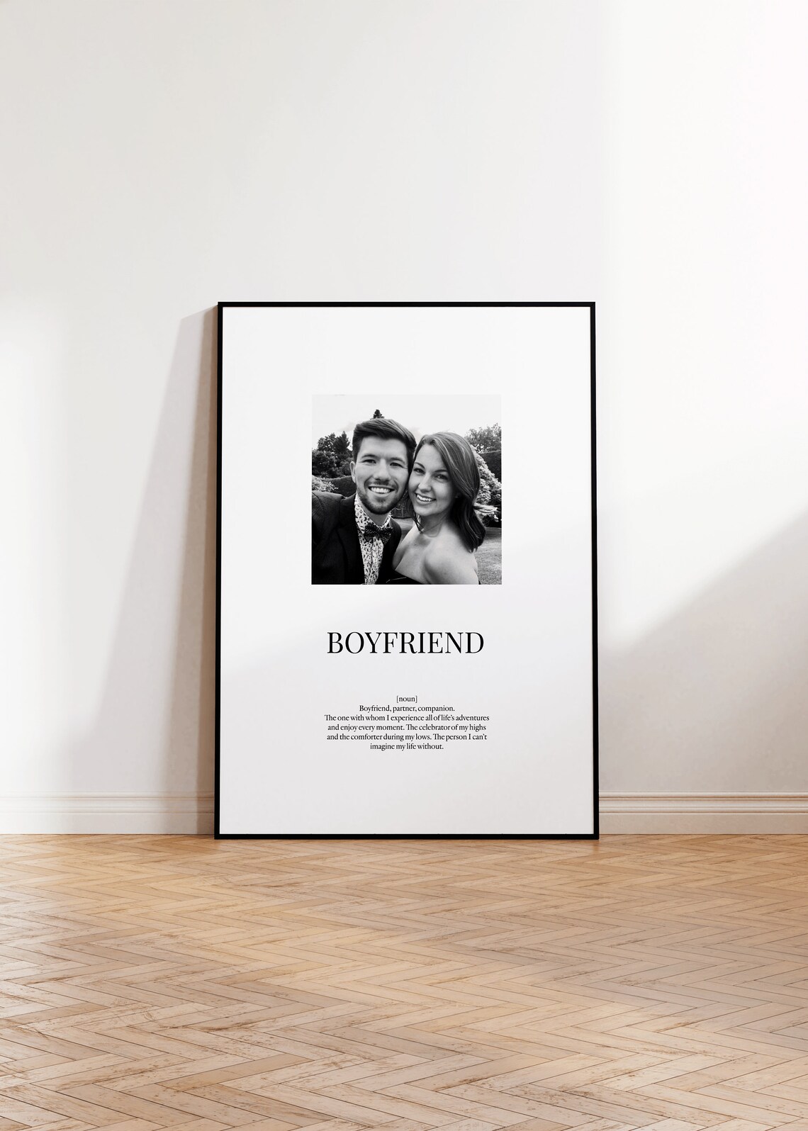Boyfriend Definition Personalized Gift Art Print - Image 2