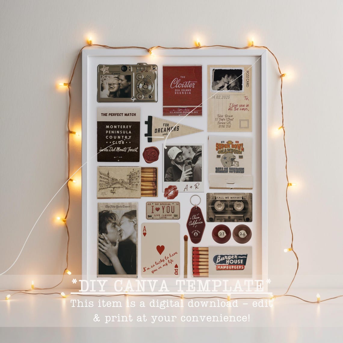 Custom Matchbook Poster, Anniversary Gift for Boyfriend or Girlfriend - Image 4