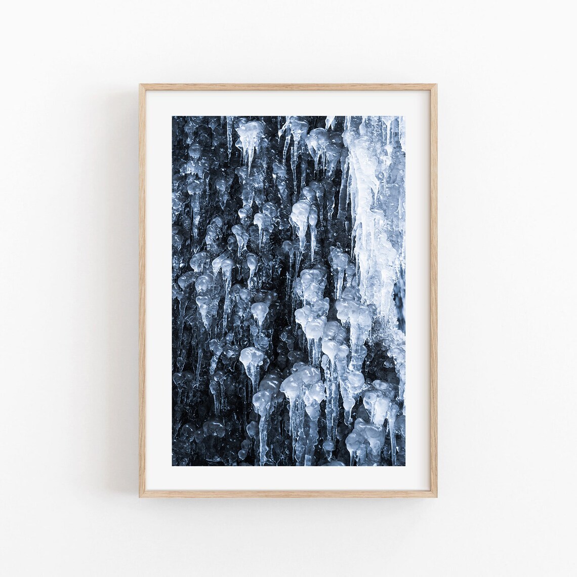 Icicles Winter Nature Photography Art Print