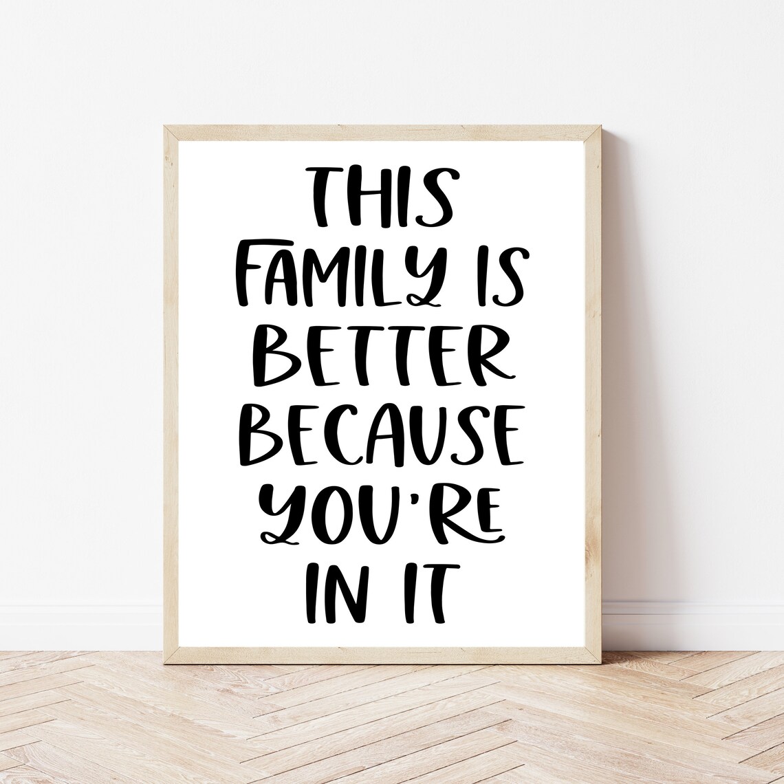 Blended Family Sign Adoption Wall Art Print