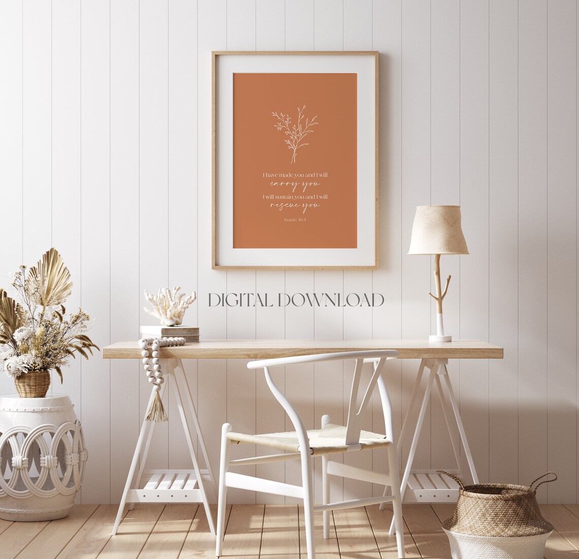 Isaiah 46:4 I Have Made You and I Will Carry You Scripture Decor Poster - Image 3