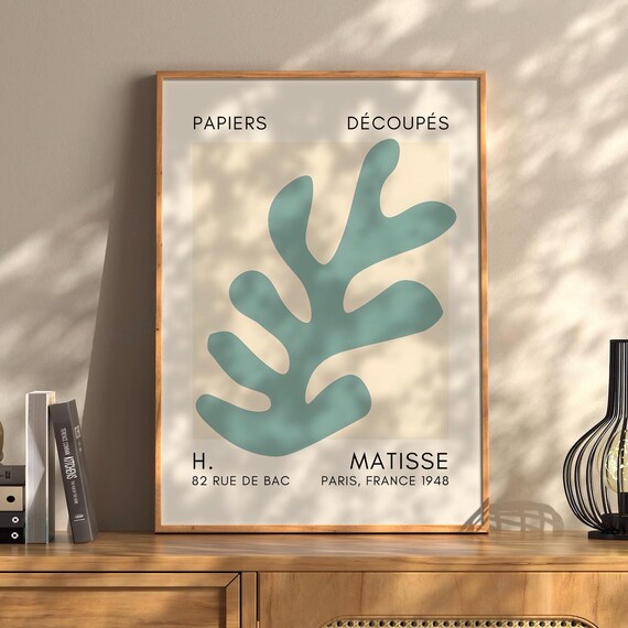 Henri Matisse Flower Boho Style Exhibition Poster Eclectic Prints Gallery Wall Art Retro Trendy Instant