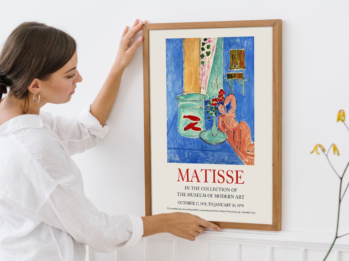Henri Matisse Goldfish And Sculpture Print Women Painting Matisse Exhibition Poster Museum Wall Art Living Room Decor Artist Gifts - Image 4