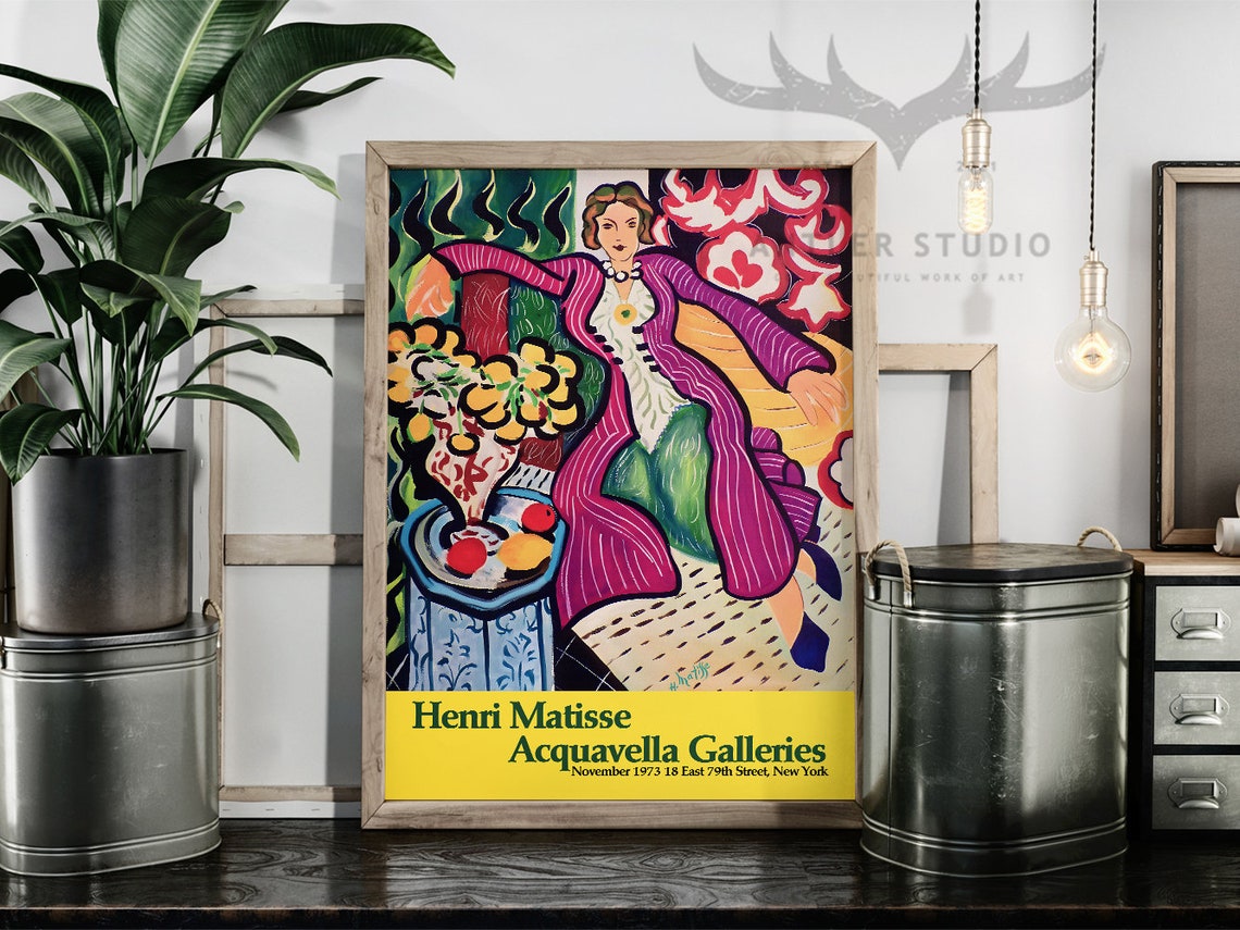 Matisse Exhibition Poster Femme Au Manteau Violet Print Woman In A Purple Coat Museum Wall Art Home Decor Flowers Artwork Artist Gifts - Image 2
