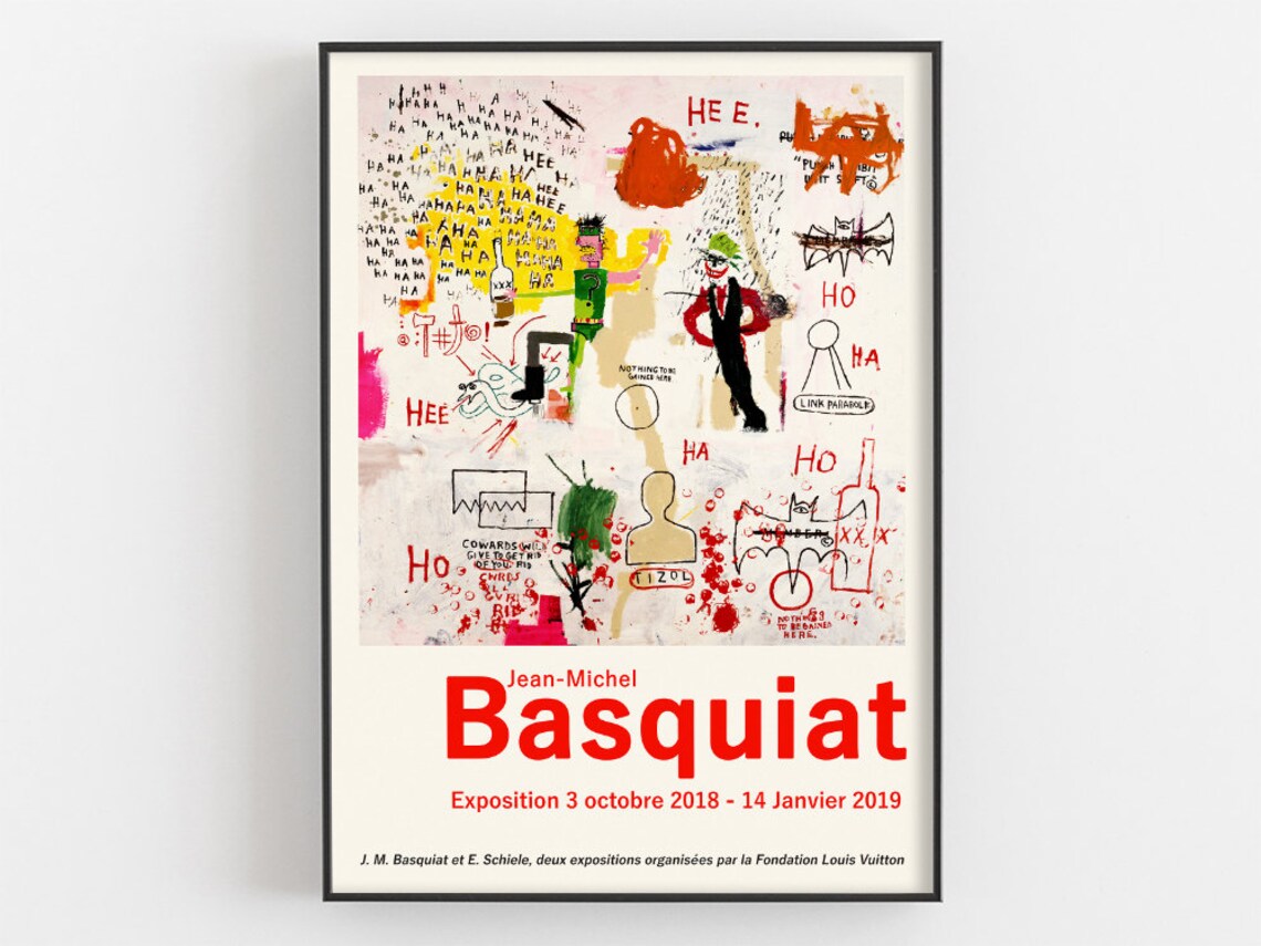 Jean Michel Basquiat Louis Vuitton Foundation 2018 Exhibition Poster