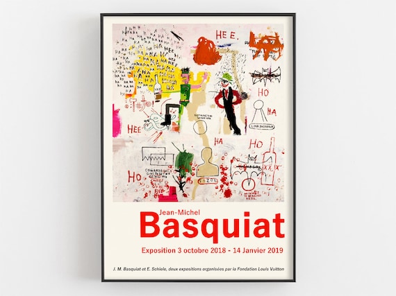 Jean Michel Basquiat Louis Vuitton Foundation 2018 Exhibition Poster