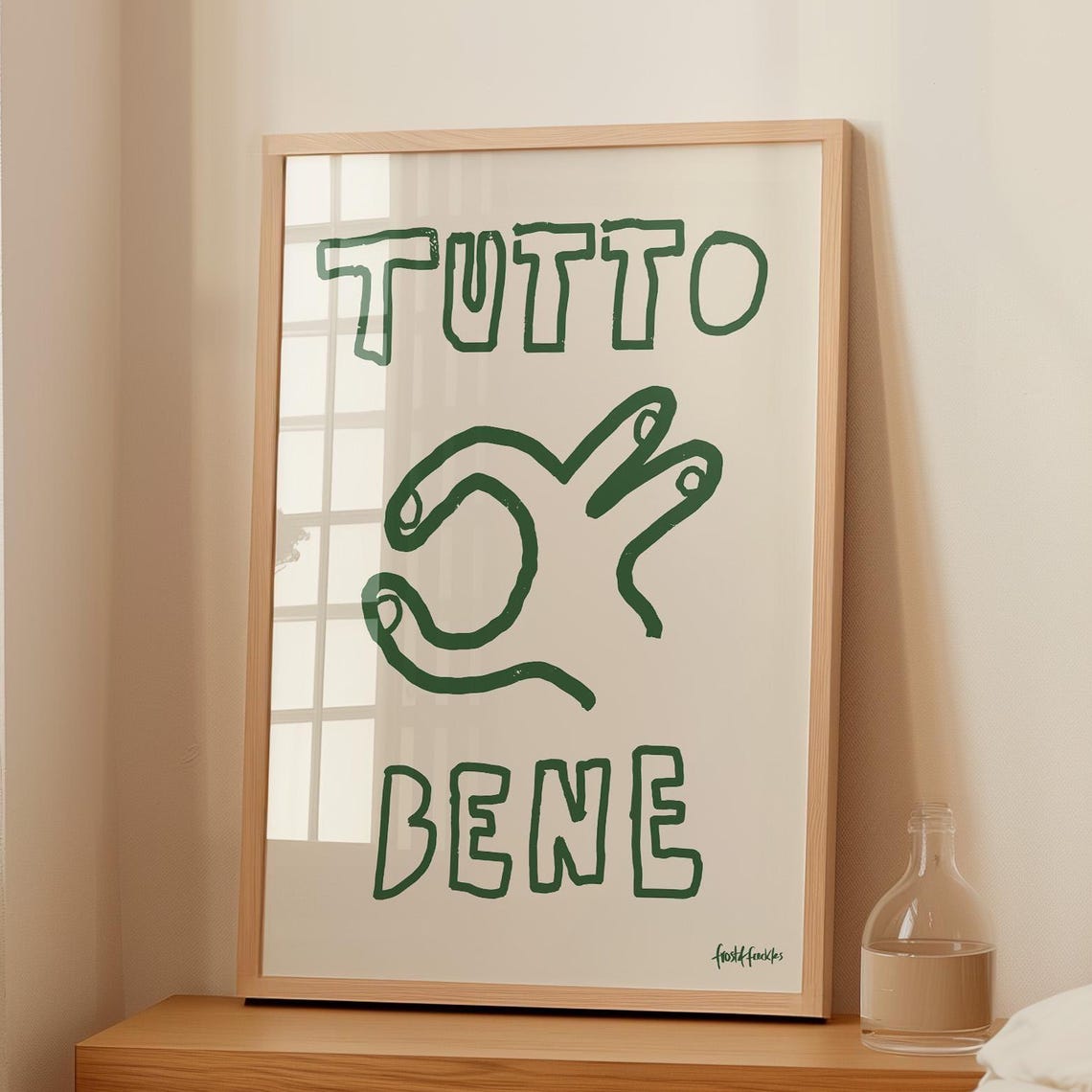 Tutto Bene Italian Hand Sign Art Print
