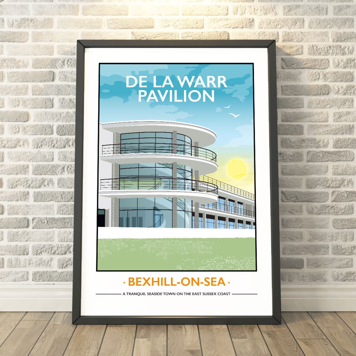 De La Warr Pavilion Bexhill-on-Sea Travel Poster