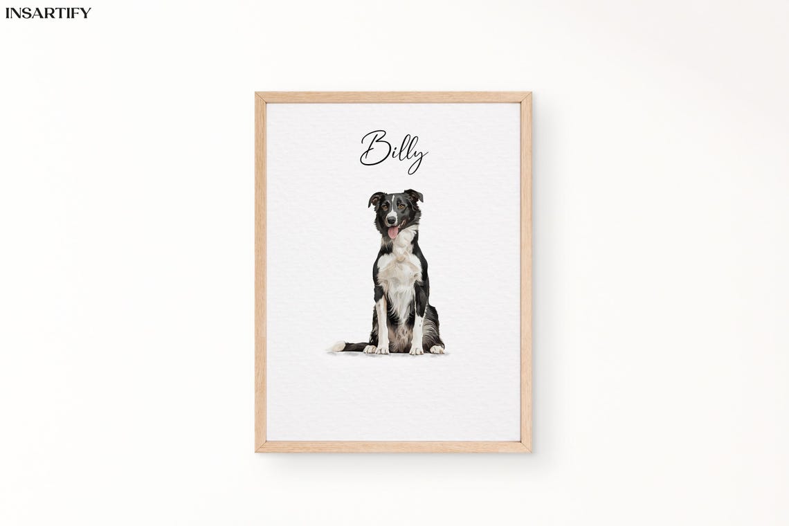 Pet Painting Watercolor Pet Portrait Pet Memorial Gift Dog Painting Pet Loss Gift Cat Art Mothers Day Dog Portraits From Photos - Image 3