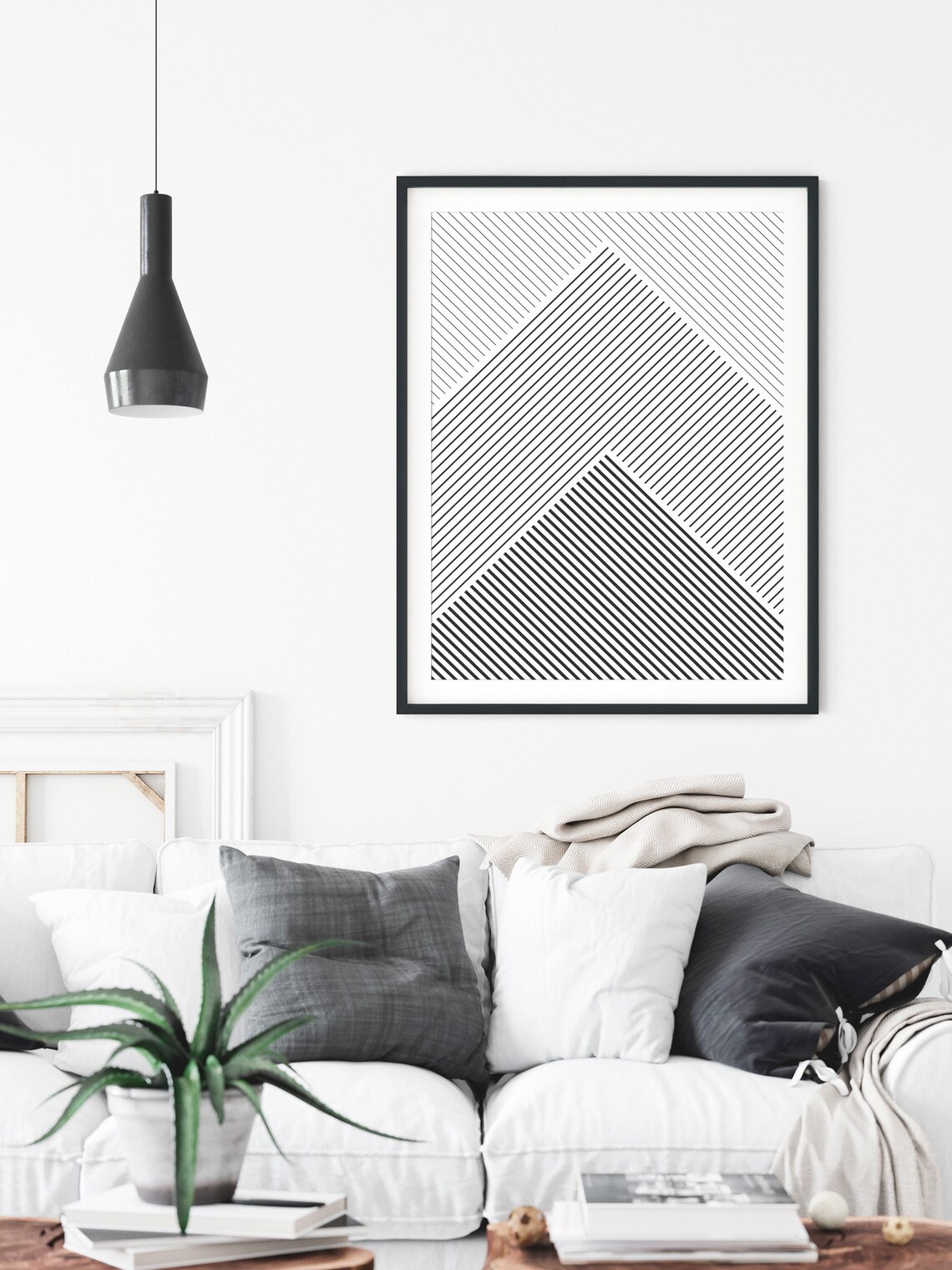 Geometric Shapes Print, Minimalist Mid-Century Art - Image 3