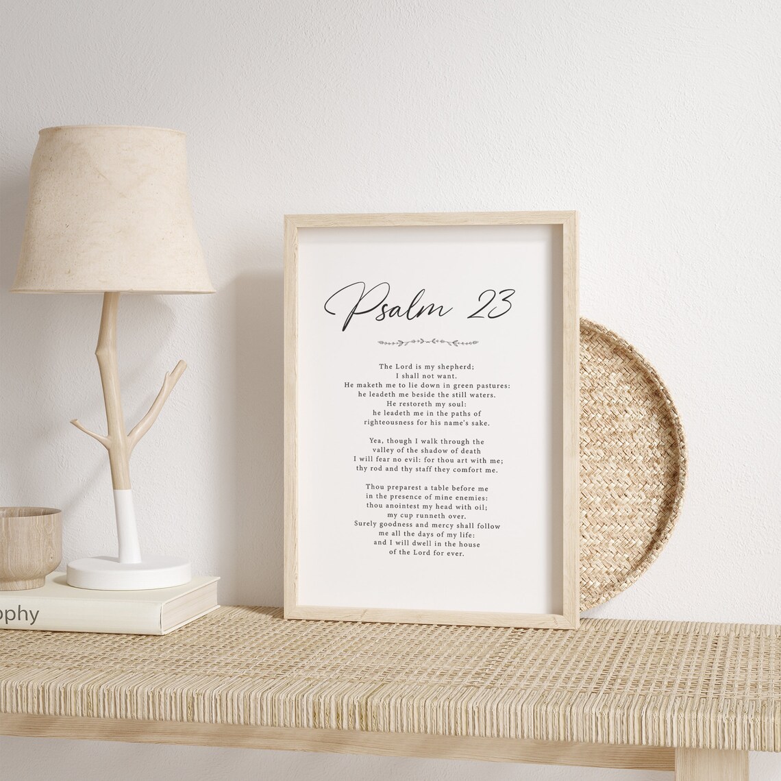 Psalm 23 Scripture Wall Art, Christian Decor - Image 4