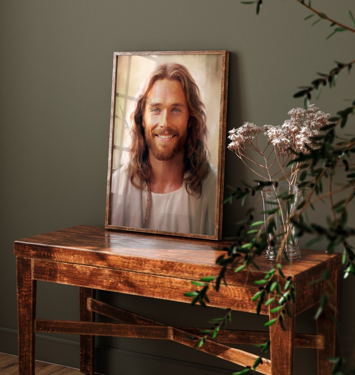 Jesus Farmhouse Christian Wall Art, Bible Verse Print - Image 4