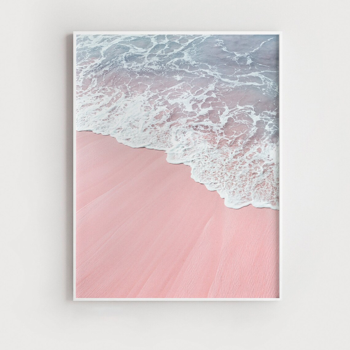 Beach Pink Art Coastal Photography Wall Art Print - Image 2