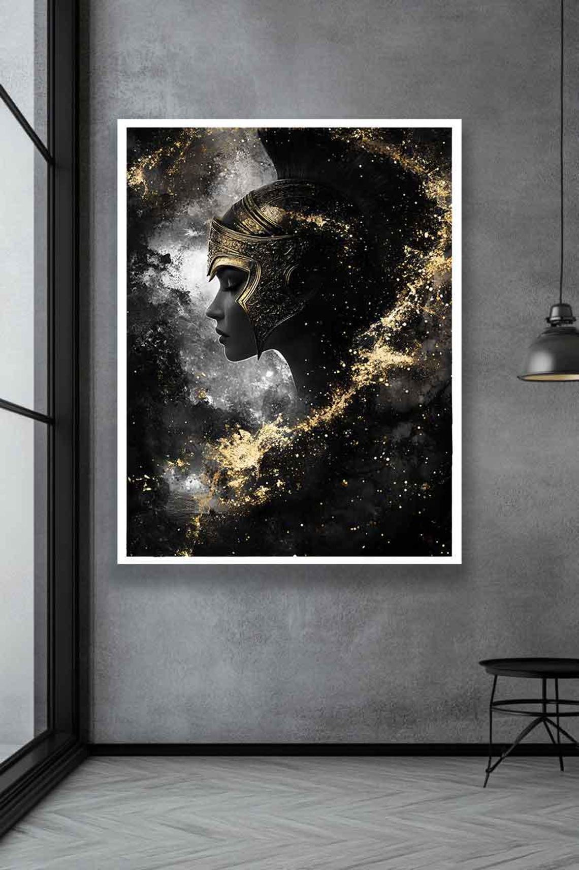Female Spartan Print Spartan Woman Portrait Warrior Woman Wall Decor Woman Wall Art Woman Home Decor - Image 3