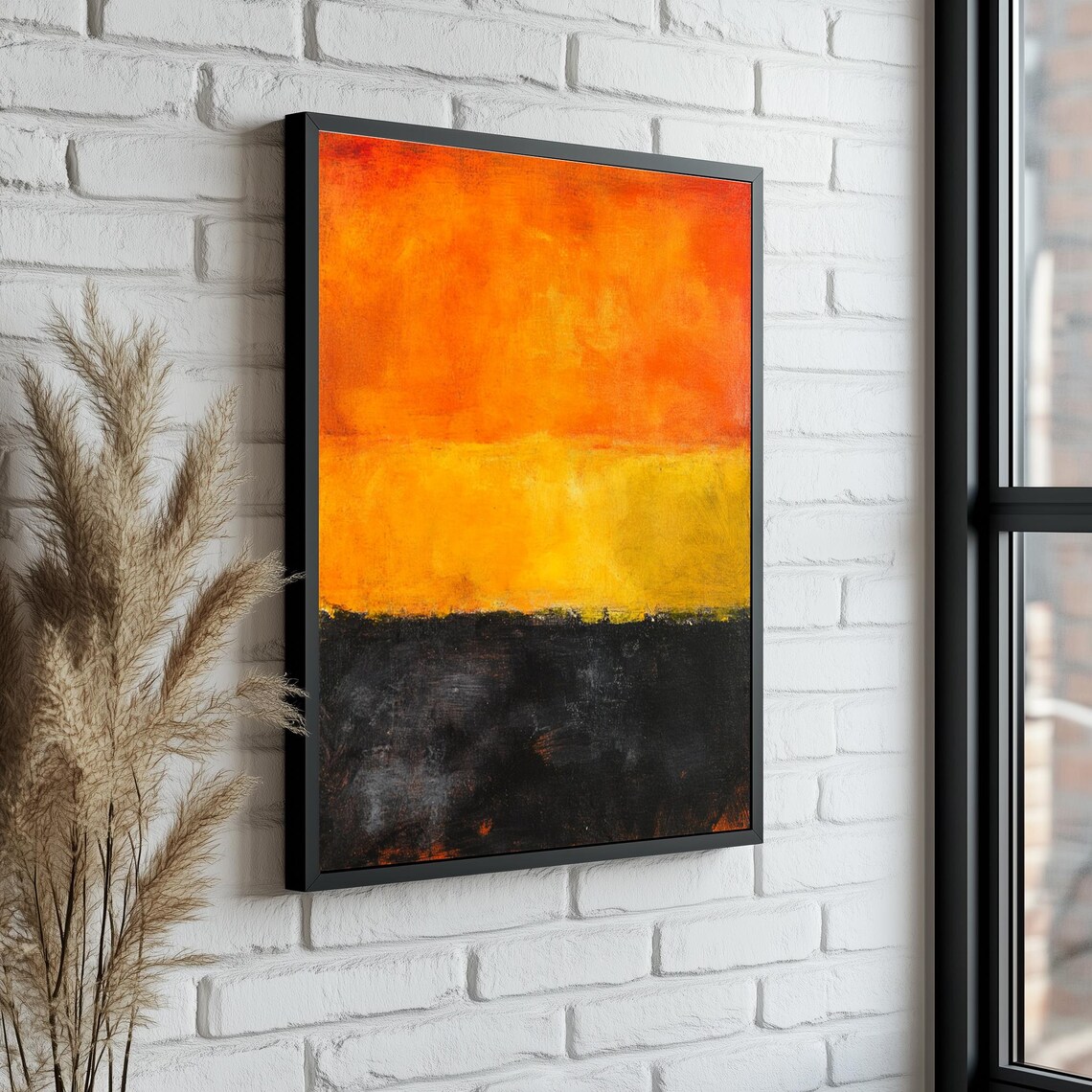 Mark Rothko Style Abstract Art Print, Minimalist