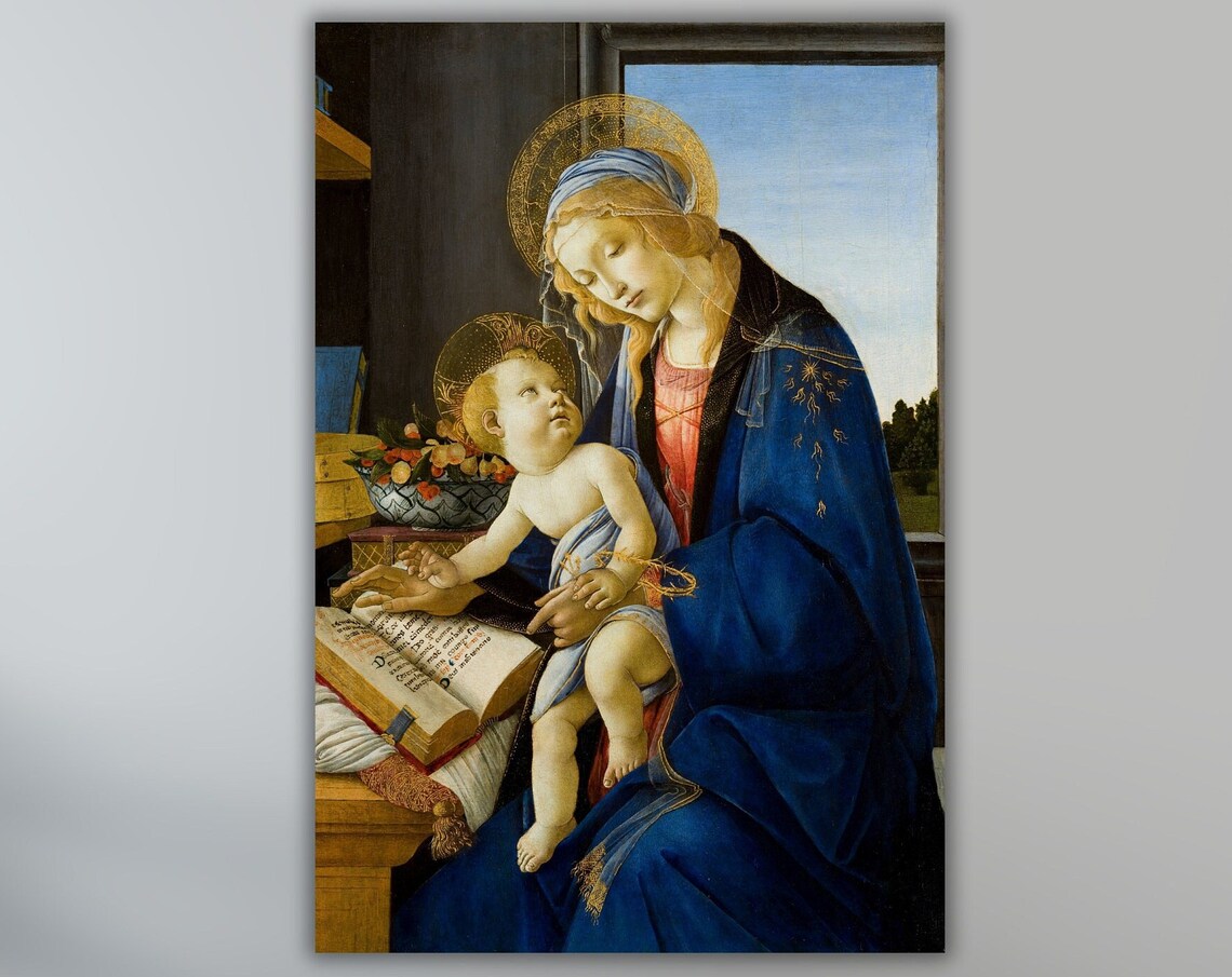 Sandro Botticelli Madonna Of The Book Child Renaissance Poster
