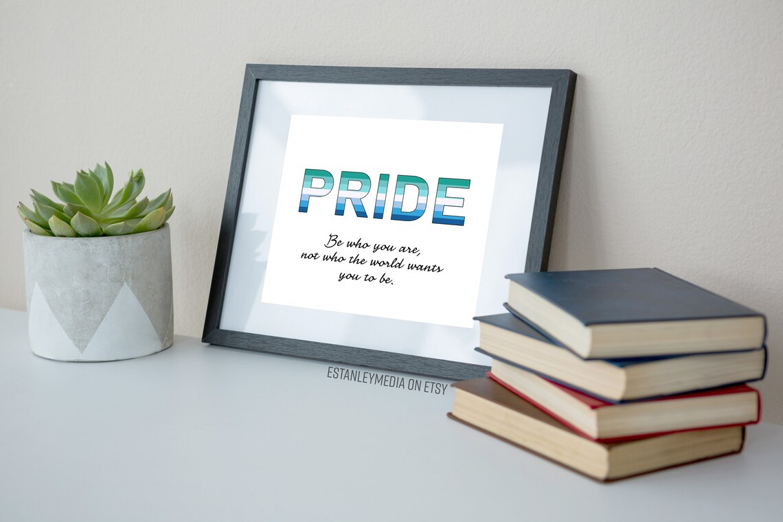Gay Male Pride Flag Art Print, LGBTQ Pride - Image 3