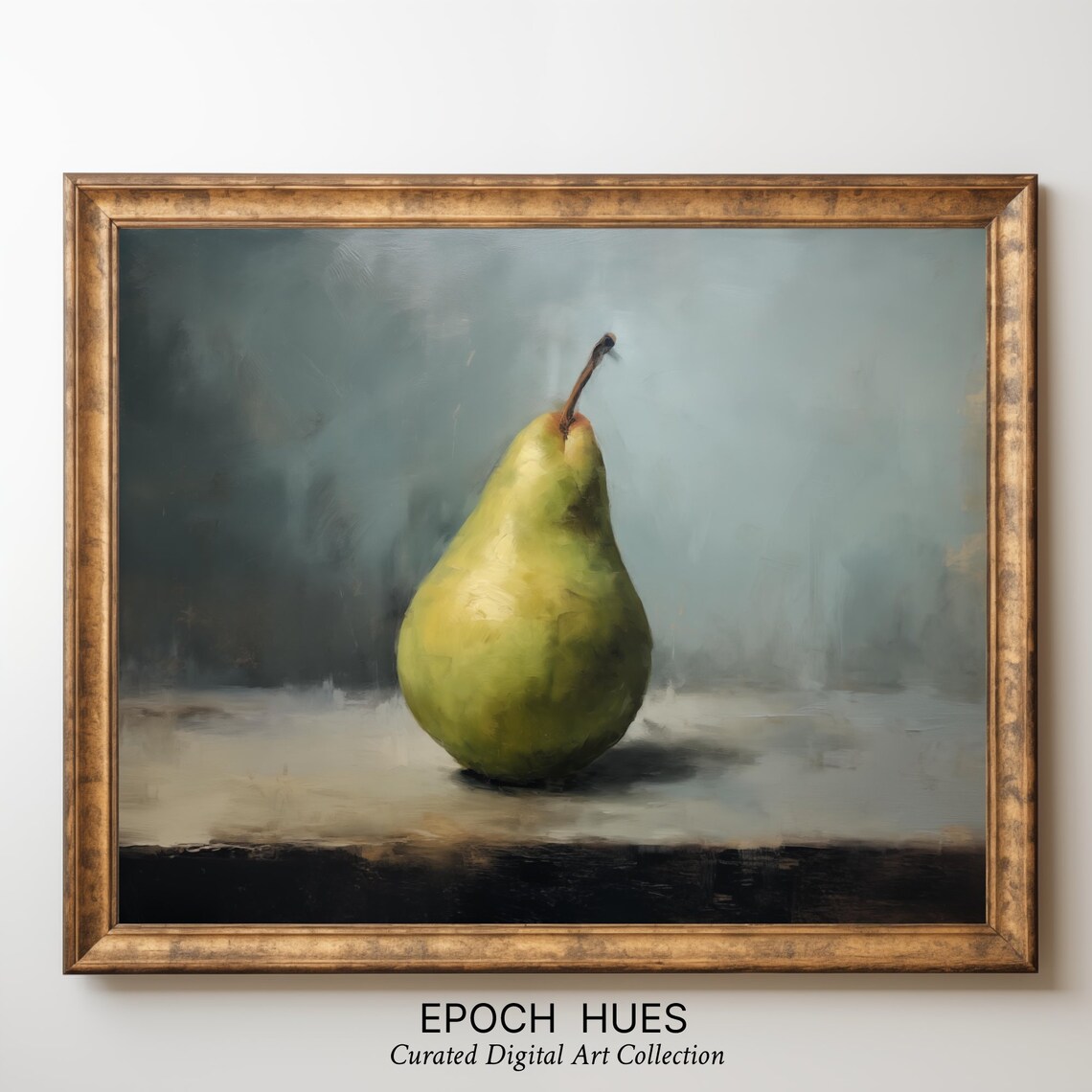 Still Life Pear Painting Kitchen Wall Art Classic Fruit Illustration Dining Room Decor Vintage - Image 3