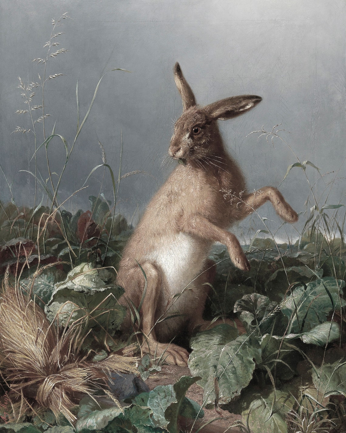 Rabbit - Vintage Spring Art - Image 2