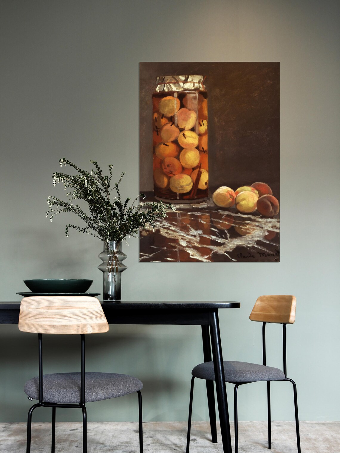 Vintage Fruit Still Life, Cottagecore Kitchen Decor - Image 2