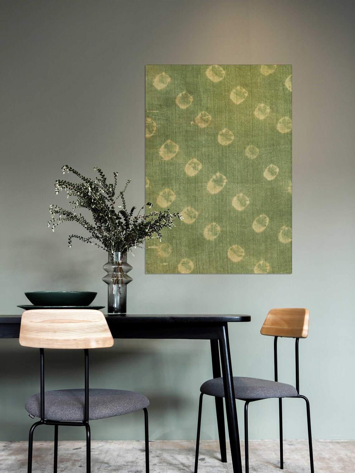 Vintage Textile Art Print, Cottagecore Decor - Image 2