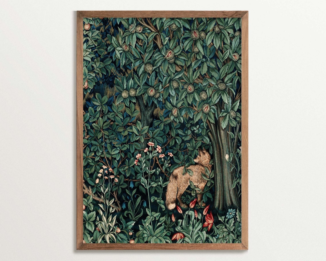 William Morris Print, Cottagecore Botanical Art Print