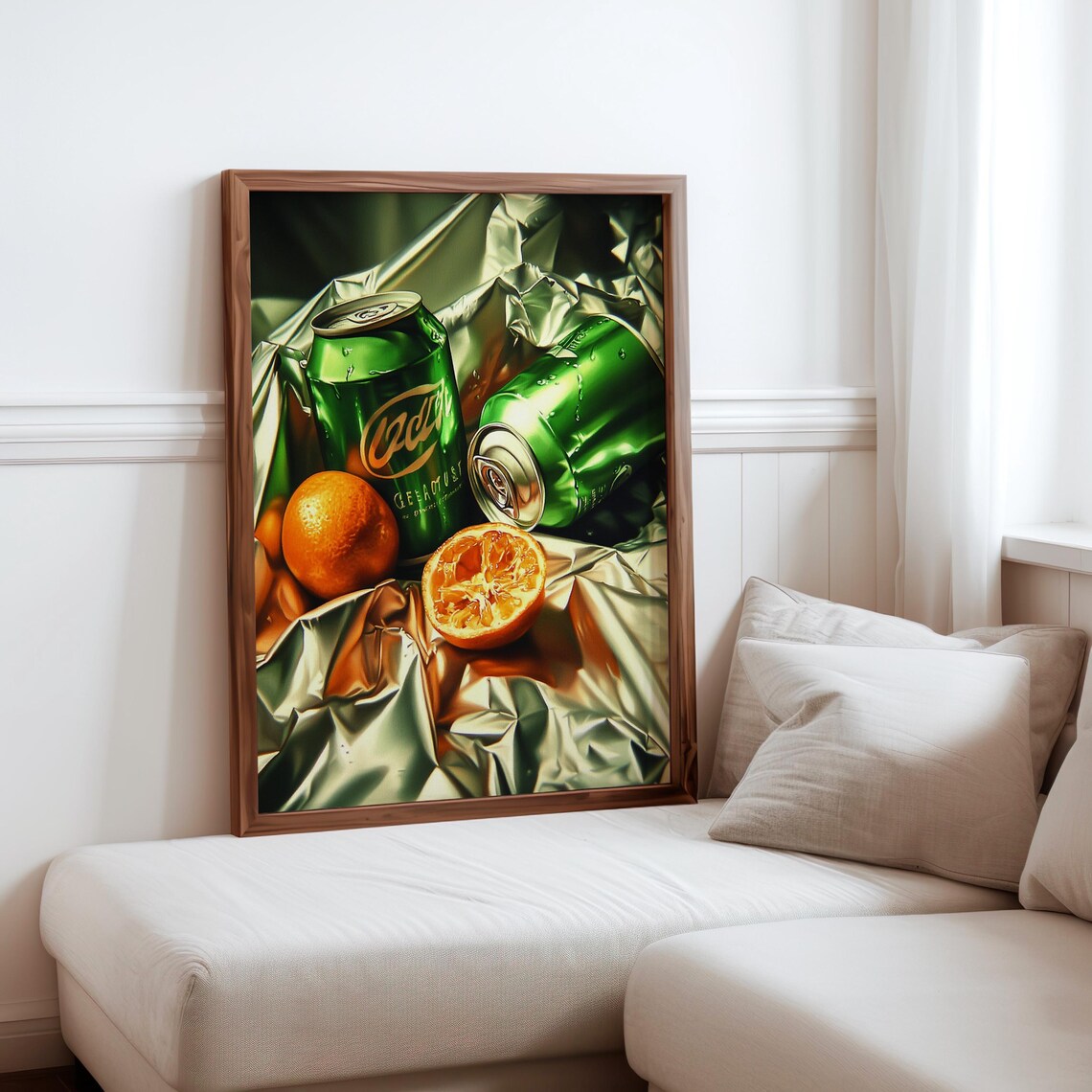 Pedro Campos Inspired Photorealism Print Hyperrealistic Object Posters Modern Realism Wall Decor Realistic Soda Can Fruit Art Print