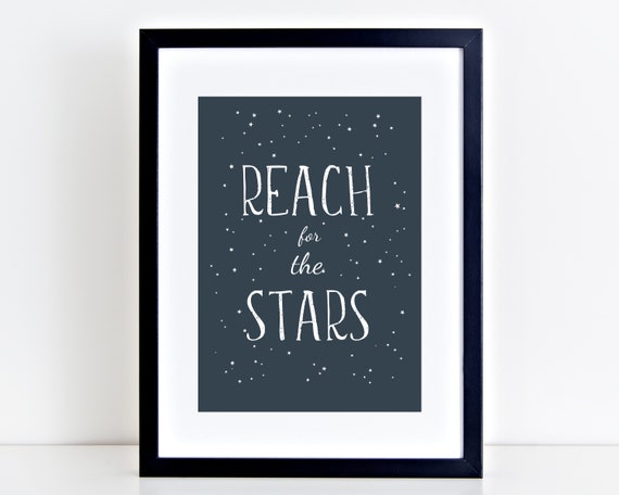 Space Themed Nursery Decor, Kids Room Wall Art Print