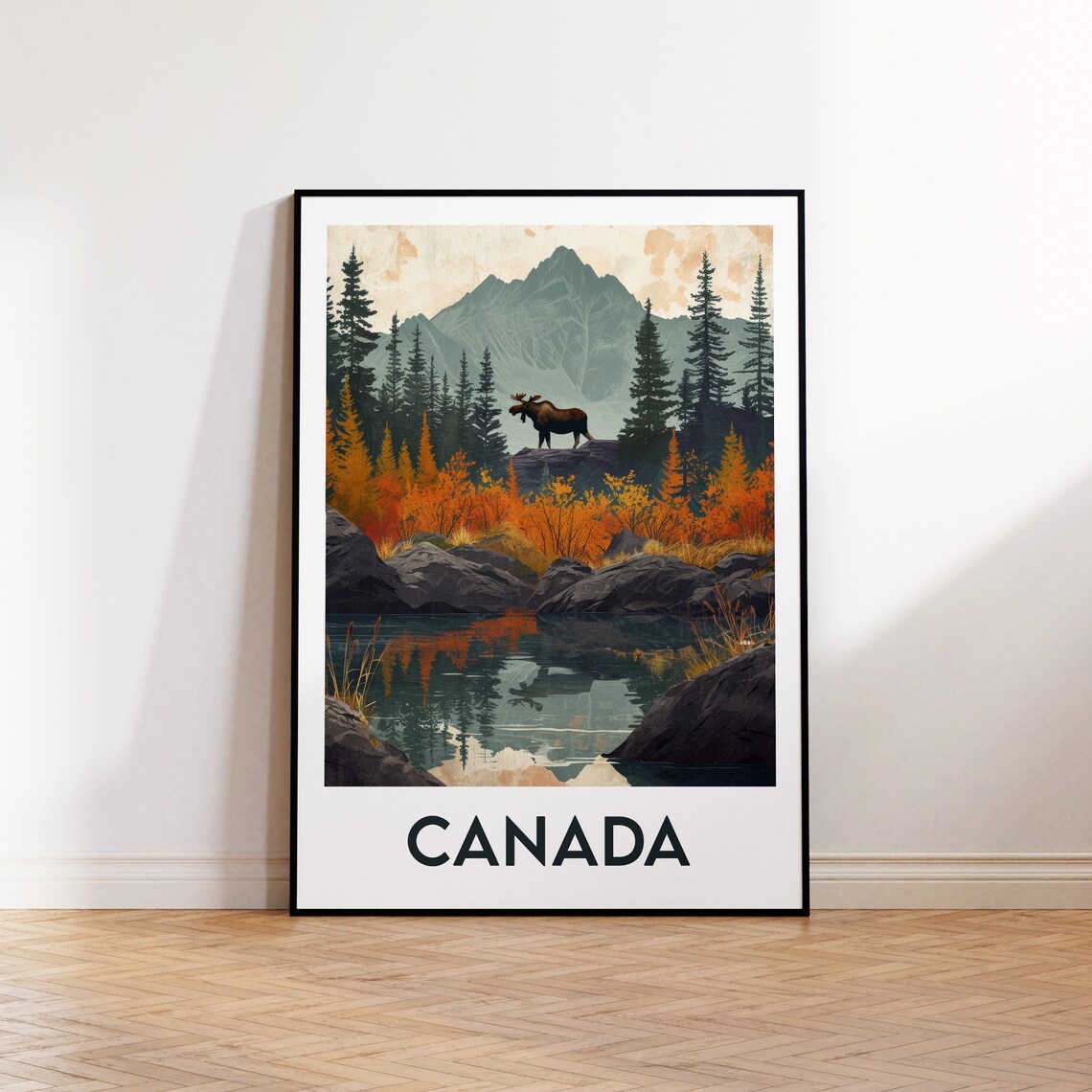 Canada Vintage Travel Poster, Art Print Gift