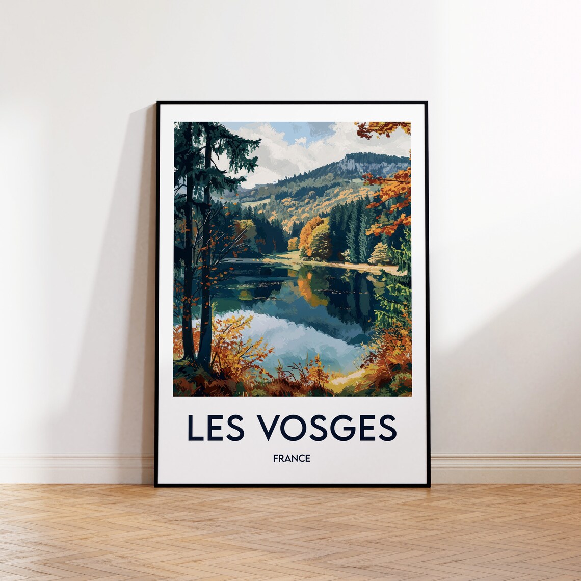 Vosges Vintage Travel Poster, France Art Print