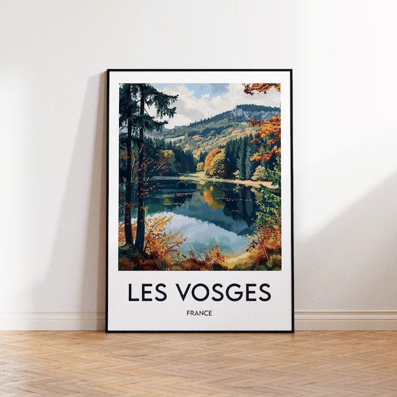 Vosges Vintage Travel Poster, France Art Print