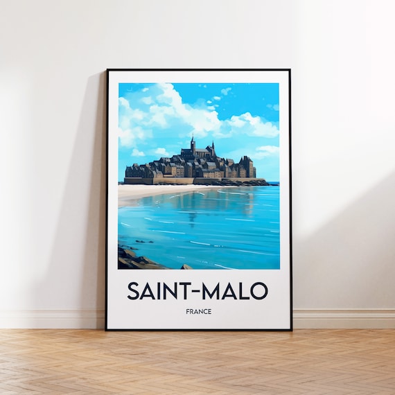 Saint Malo Poster Print St Illustration France Gift