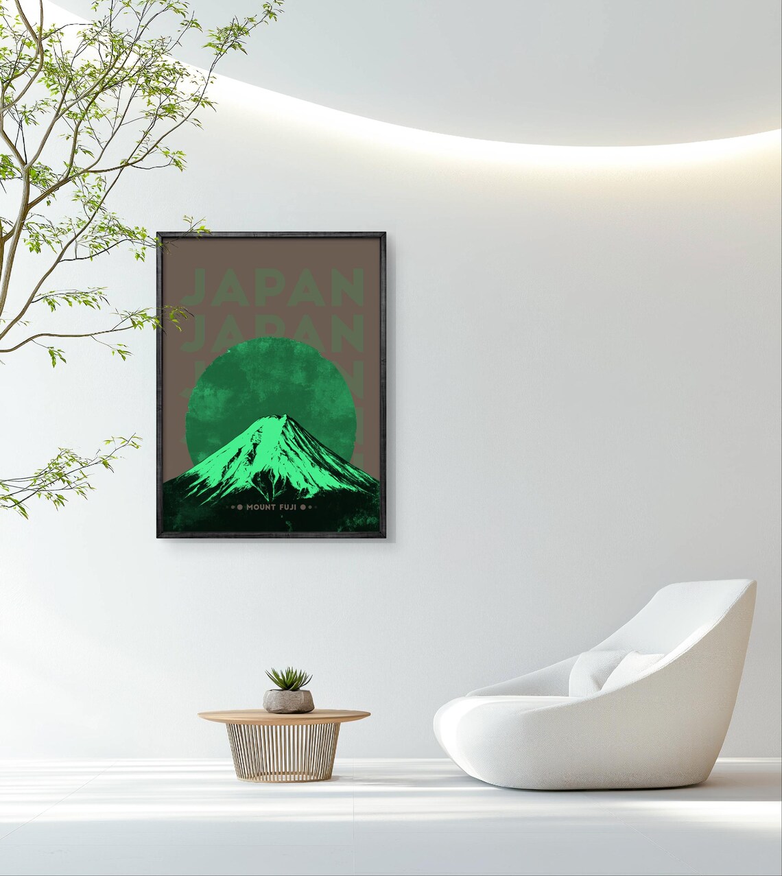 Mount Fuji Japan Minimal Japanese Decor Poster - Image 2