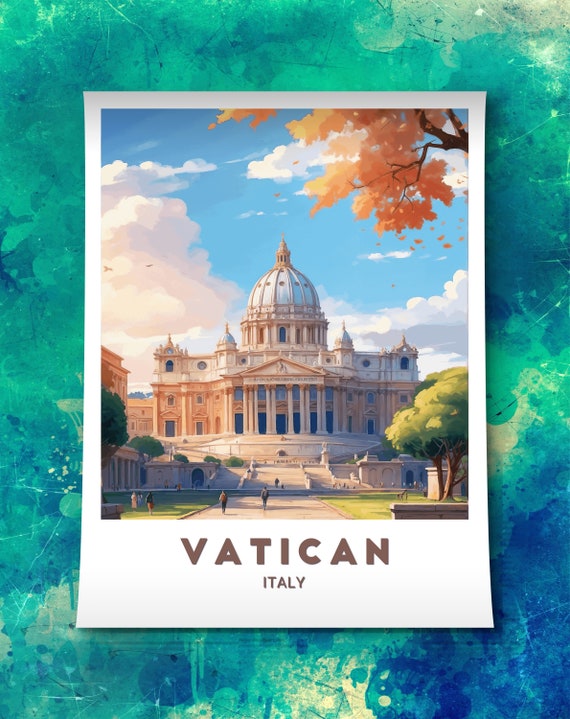 Vatican Poster Stunning View Of St Peters Basilica For Classic And Elegant Home Or Office Decor Perfect For Art And History Lovers