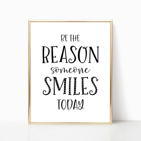 Be The Reason Someone Smiles Today Classroom Sign Classroom Decor Classroom Positivity Sign Farmhouse Style