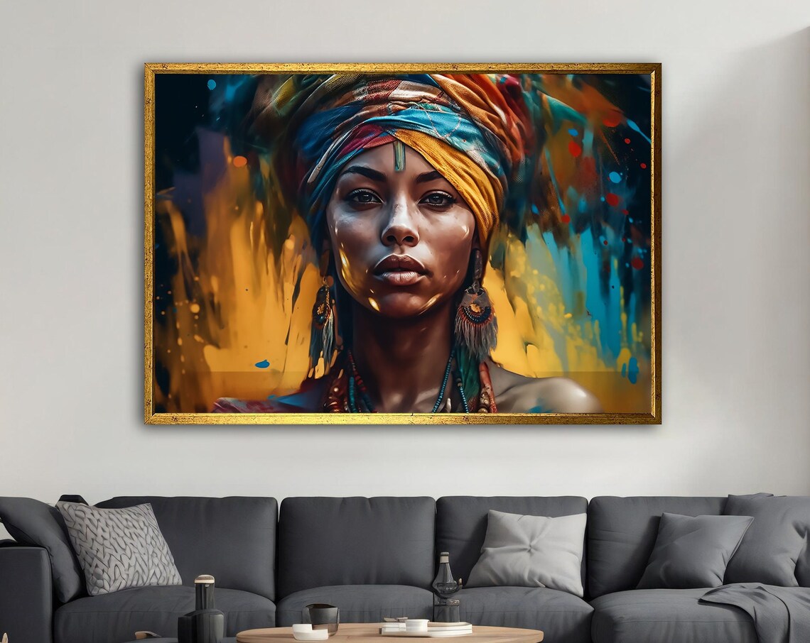 Ethnic Modern Wall Art Ethnic Wall Decor African Wall Art African Print Ethnic Ethnic Painting Print