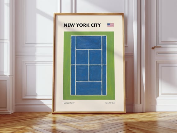 New York Grand Slam Tennis Tournament Art Print