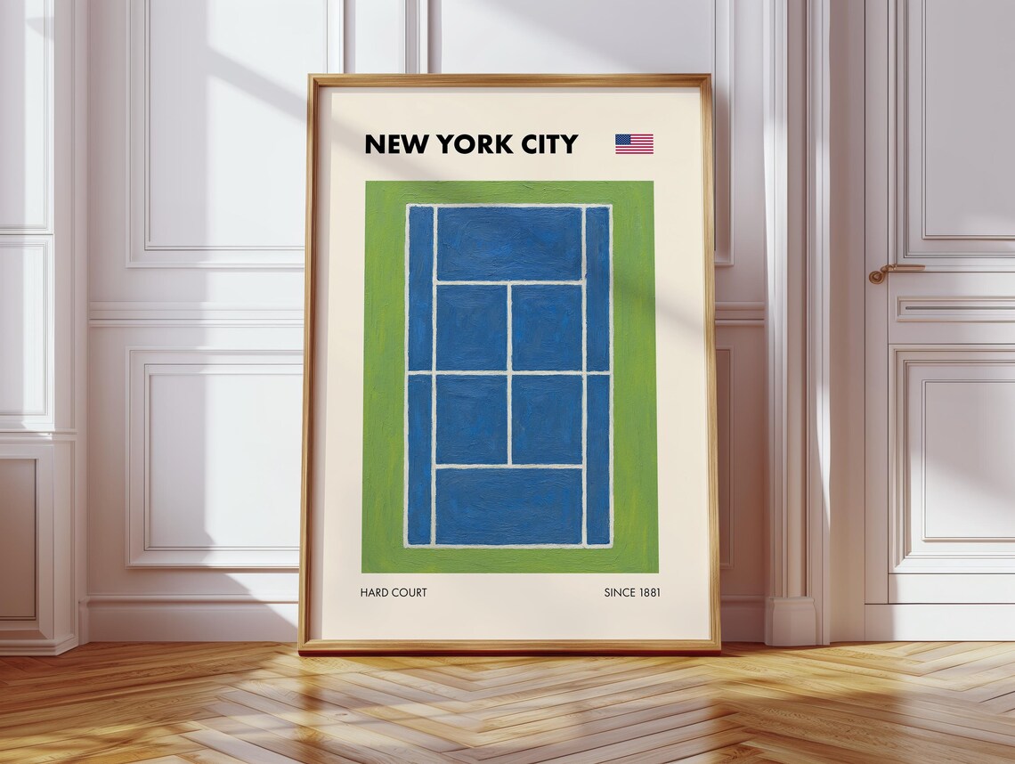 New York Grand Slam Tennis Tournament Art Print