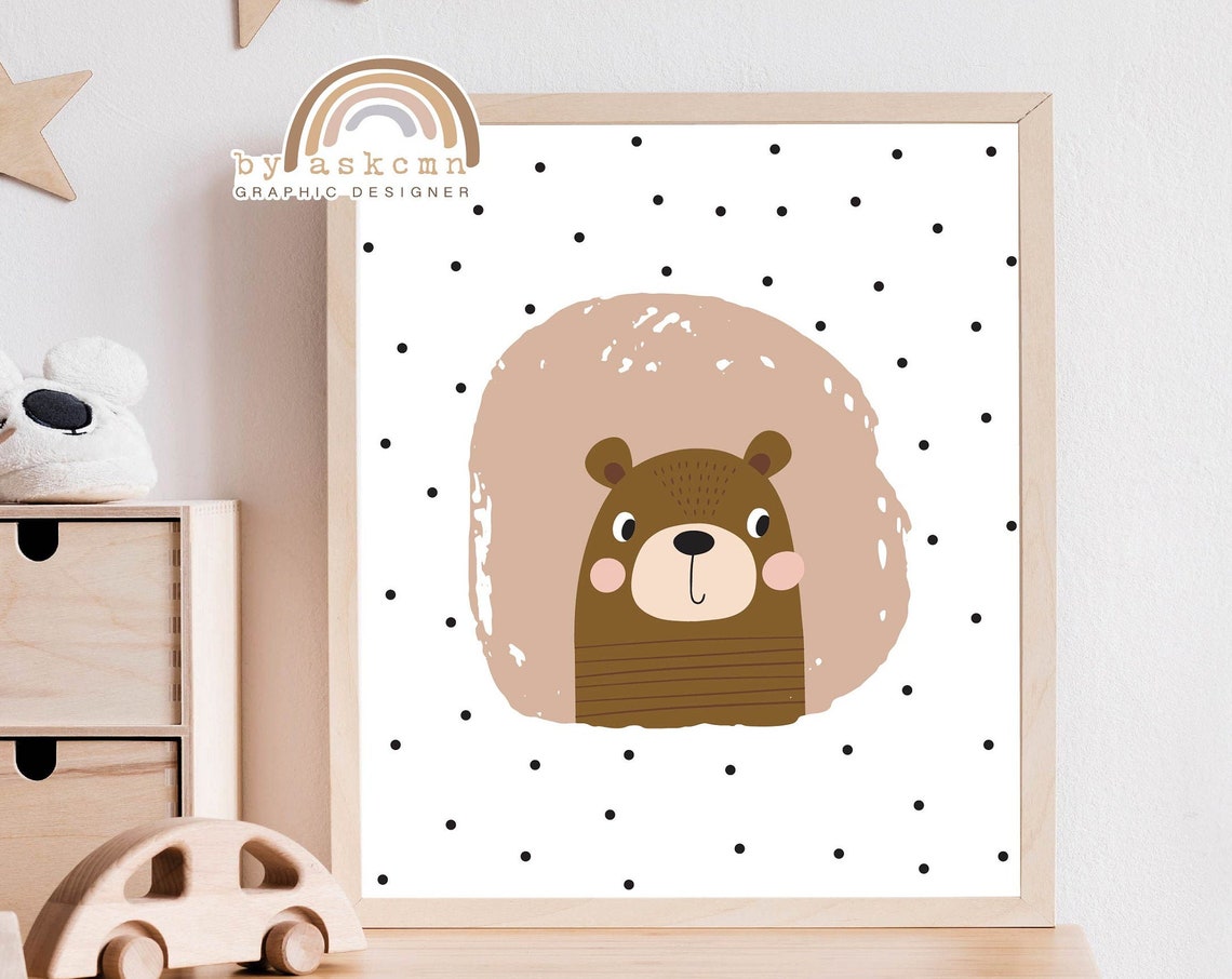 Animals Nursery Print Baby Room Poster Baby Room Living Room Wall Print Wall Art Kids Nursery Prints Kids Room Art
