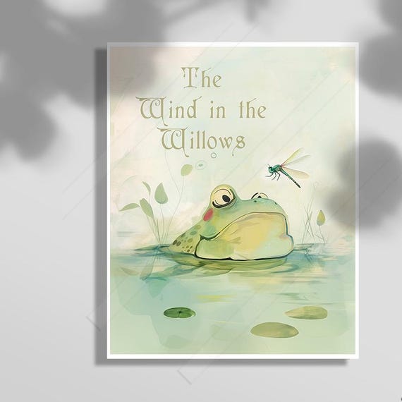 Mr Toad From The Wind In The Willows Art Print Home Decor Bff Gift Housewarming Gift