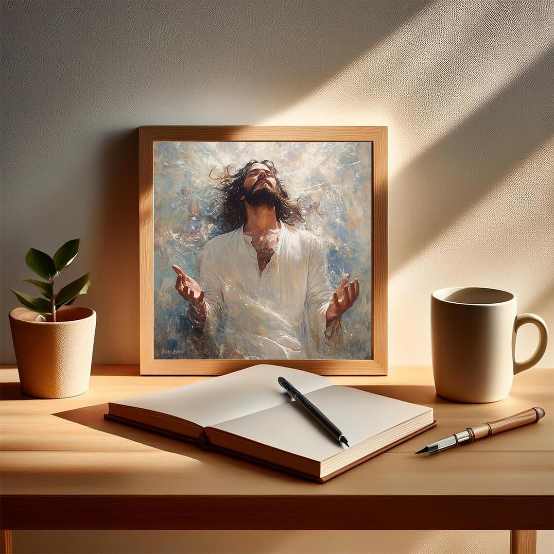 Christ's Ascension, Christian Family Art Print - Image 5