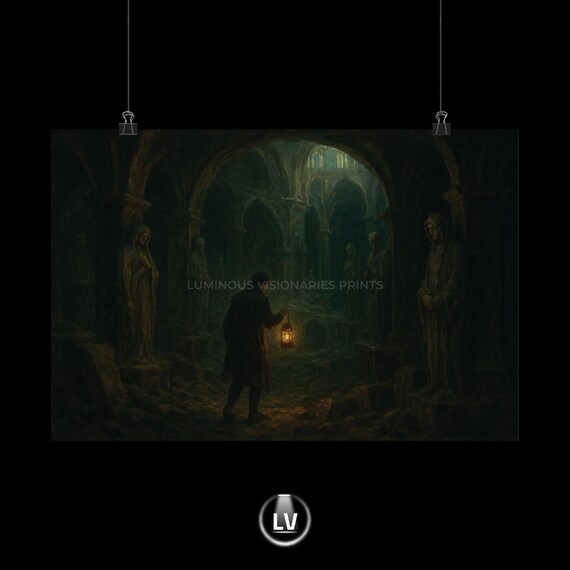 Eerie Adventure Matte Poster Gothic Home Decor Mysterious Wall Art Ideal For Dark Lovers Unique Gift Halloween Apchg 4