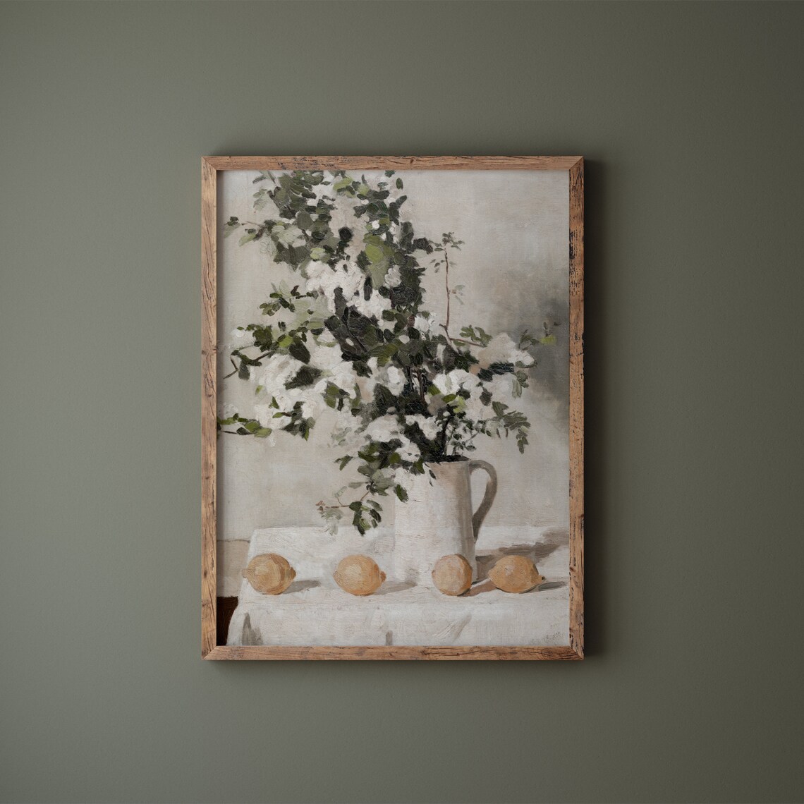 Flowers and Lemons Vintage Kitchen Art Print - Image 3