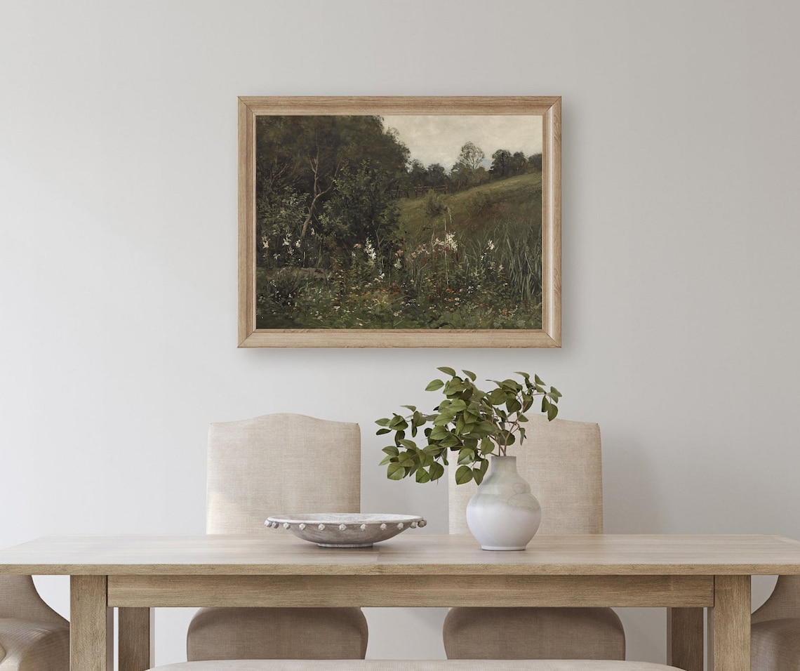 Summer Fields Vintage Flower Field Art Print - Image 4