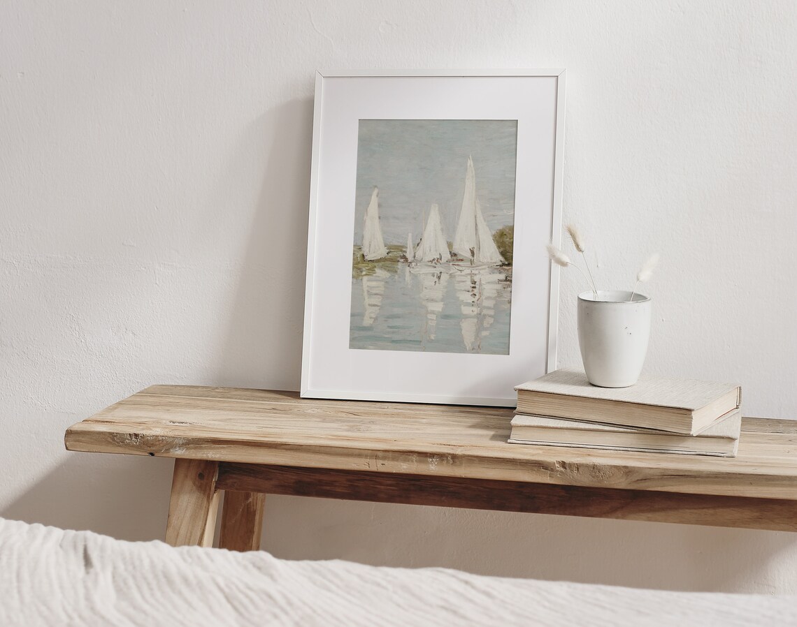 Regatta Vintage Coastal Boat Painting Art Print - Image 4