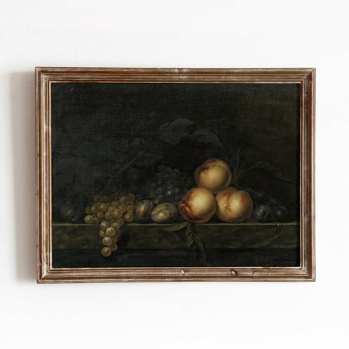 Dark Fruit Still Life Vintage Kitchen Art Print