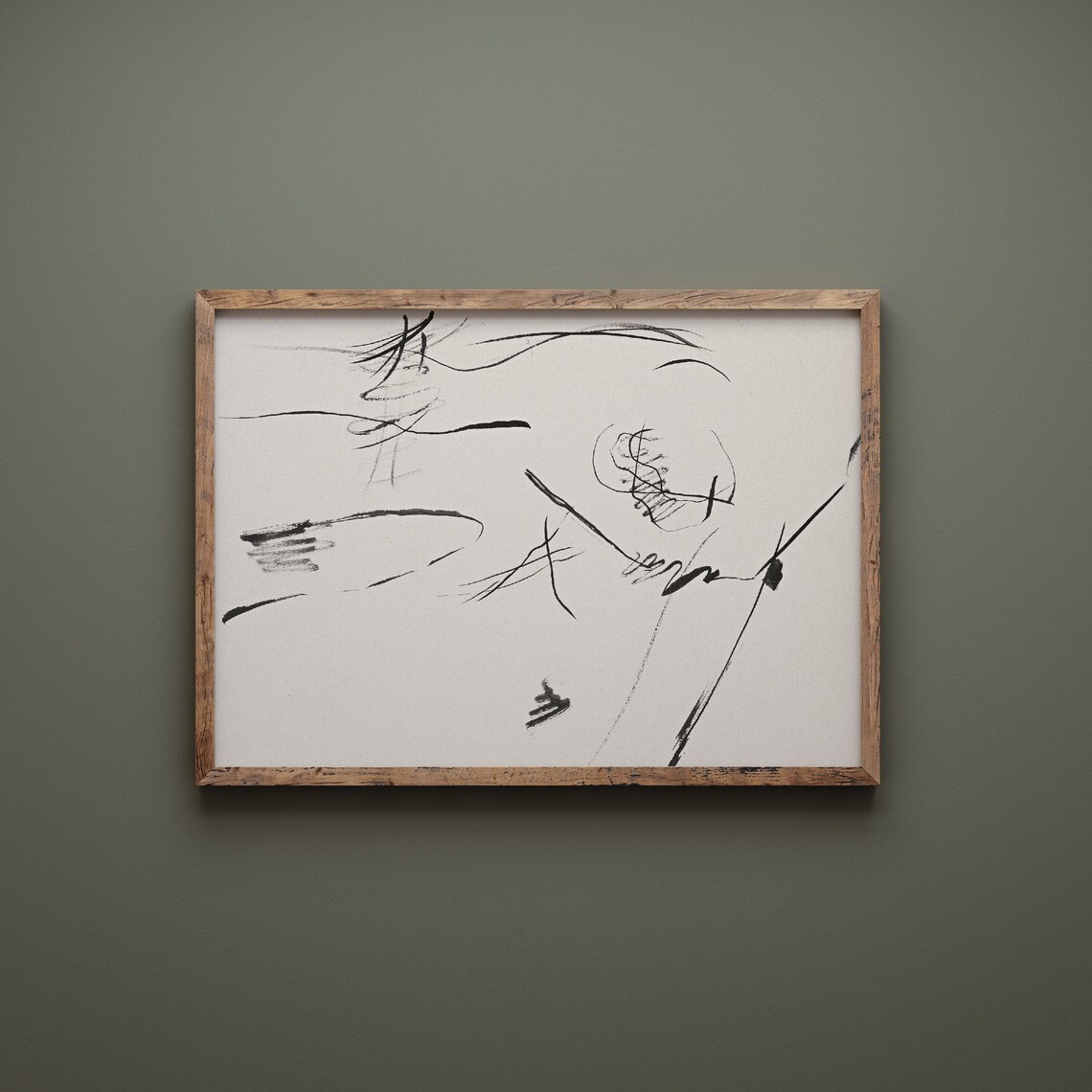 The Light Vintage Abstract Lines Art Print - Image 2