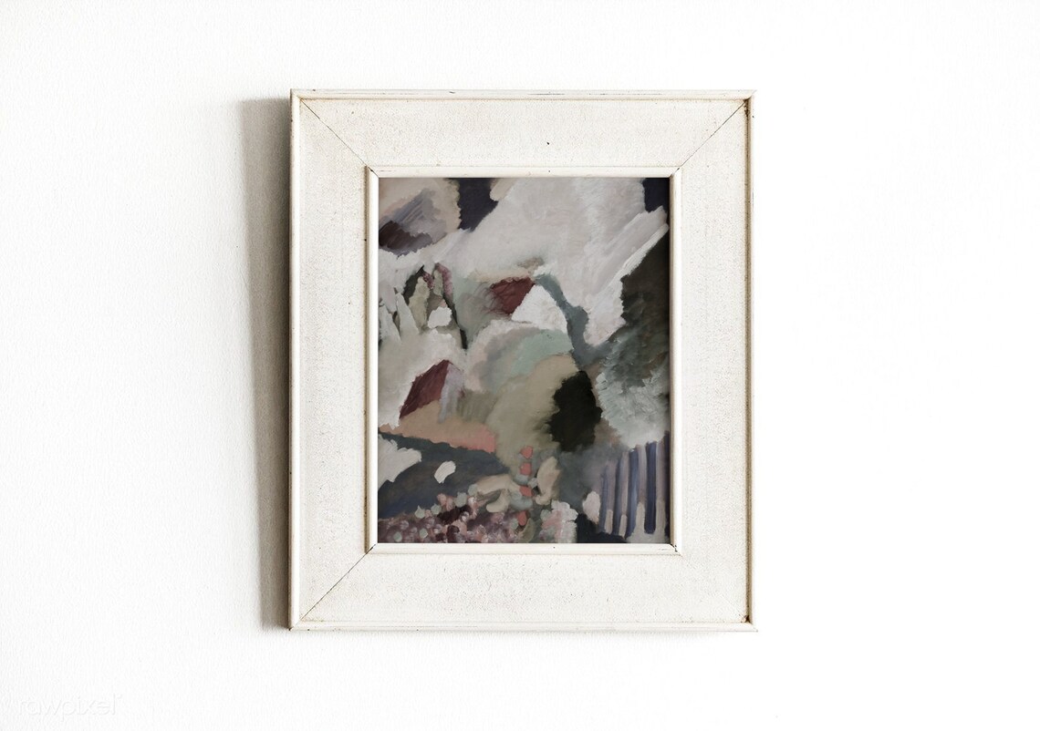 Village Abstract Vintage Contemporary Art Print - Image 3